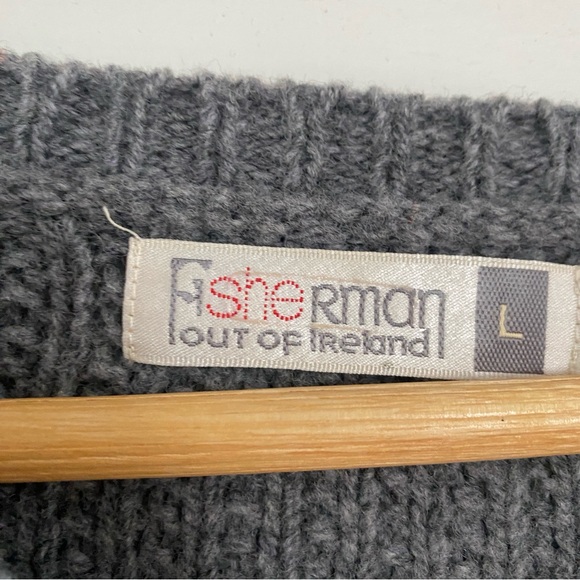 Fisherman out of Ireland Grey Knit Sweater - Picture 3 of 8